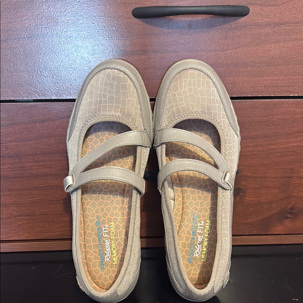 Women's Mary Jane Shoes - Tan